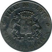 France 20 Centimes Blois. Industrial and Commercial Union 1918  VILLE DE BLOIS J. BORY CHAMBRE DE COMMERCE coin obverse France 20 Centimes Blois. Industrial and Commercial Union 1918  VILLE DE BLOIS J. BORY CHAMBRE DE COMMERCE coin obverse