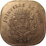 France 20 Centimes (Joinville-le-Pont city) JOINVILLE-LE-PONT J.BORY 1918 coin obverse France 20 Centimes (Joinville-le-Pont city) JOINVILLE-LE-PONT J.BORY 1918 coin obverse