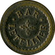 France 20 Centimes (Paris. Bar Letellier) BAR LETELLIER coin obverse France 20 Centimes (Paris. Bar Letellier) BAR LETELLIER coin obverse