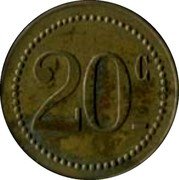 France 20 Centimes Paris. Seine. Redon ND (1917) 20 C coin obverse France 20 Centimes Paris. Seine. Redon ND (1917) 20 C coin obverse