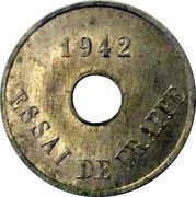 France 20 Francs (Frappe Essai) 1942 ESSAI DE FRAPPE coin obverse