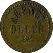 France 20 Francs Paris. Seine. Agence Oller ND (1866) AGENCE OLLER coin reverse France 20 Francs Paris. Seine. Agence Oller ND (1866) AGENCE OLLER coin reverse