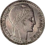 France 20 Francs Pattern of Turin 1945  KM# PE312 REPUBLIQUE FRANCAISE P. TURIN coin obverse France 20 Francs Pattern of Turin 1945  KM# PE312 REPUBLIQUE FRANCAISE P. TURIN coin obverse