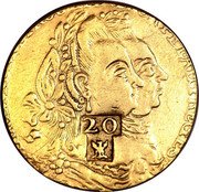 France 20 Livres (Martinique Coinage) KM# 31 MARIA I ET PETRUS III DG PORT ET ALG REGES 20 coin obverse France 20 Livres (Martinique Coinage) KM# 31 MARIA I ET PETRUS III DG PORT ET ALG REGES 20 coin obverse