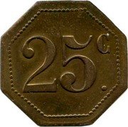 France 25 Centimes (Bize.) 25 C coin obverse