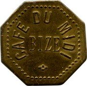 France 25 Centimes (Bize.) BIZE CAFÈ DU MIDI coin reverse