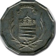 France 25 Centimes City of Castres 1916Â 1916-1919 DEBOVT coin obverse France 25 Centimes City of Castres 1916Â 1916-1919 DEBOVT coin obverse