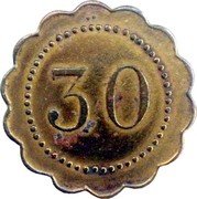 France 30 Centimes Cafe de la Bourse. Paris 1917 ND 30 coin reverse France 30 Centimes Cafe de la Bourse. Paris 1917 ND 30 coin reverse