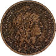 France 5 Centimes (Daniel-Dupuis Uniface) REPUBLIQUE FRANÇAISE coin obverse France 5 Centimes (Daniel-Dupuis Uniface) REPUBLIQUE FRANÇAISE coin obverse