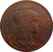 France 5 Centimes Essai. No data. No Value ND (1897)  REPUBLIQUE FRANÇAISE coin obverse