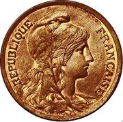 France 5 Centimes (Essai No date. No value) DANIEL DUPUIS RÉPUBLIQUE FRANÇAISE coin obverse