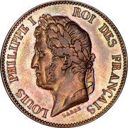 France 5 Centimes Louis Philippe Essai by Barre 1847 LOUIS PHILIPPE I ROI DES FRANÇAIS BARRE coin obverse France 5 Centimes Louis Philippe Essai by Barre 1847 LOUIS PHILIPPE I ROI DES FRANÇAIS BARRE coin obverse