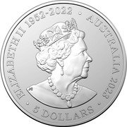 Australia 5 Dollars (Desert Scorpion) JC ELIZABETH II 1952 - 2022 AUSTRALIA 2023 5 DOLLARS coin obverse Australia 5 Dollars (Desert Scorpion) JC ELIZABETH II 1952 - 2022 AUSTRALIA 2023 5 DOLLARS coin obverse