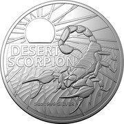 Australia 5 Dollars (Desert Scorpion) AW DESERT SCORPION 5 OZ .999 SILVER. coin reverse Australia 5 Dollars (Desert Scorpion) AW DESERT SCORPION 5 OZ .999 SILVER. coin reverse