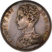 France 5 Francs (Henri V Pretender) X# 35 HENRI V ROI DE FRANCE coin obverse France 5 Francs (Henri V Pretender) X# 35 HENRI V ROI DE FRANCE coin obverse