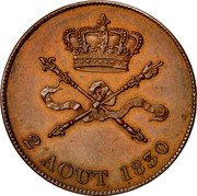 France 5 Francs Henri V Pretender 1830 X# 32a 2 AOUT 1830 coin reverse France 5 Francs Henri V Pretender 1830 X# 32a 2 AOUT 1830 coin reverse