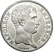 France 5 Francs (Napoleon Essai by Brenet) NAPOLEON EMPEREUR. BRENET coin obverse France 5 Francs (Napoleon Essai by Brenet) NAPOLEON EMPEREUR. BRENET coin obverse