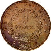 France 5 Francs (Napoleon II Essai) X# E14a 5 FRANCS. ESSAI EMPIRE FRANÇAIS 1816 coin reverse France 5 Francs (Napoleon II Essai) X# E14a 5 FRANCS. ESSAI EMPIRE FRANÇAIS 1816 coin reverse