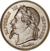 France 5 Francs (Napoleon III essai by Bescher) KM# TS2 NAPOLÉON III EMPEREUR BESCHER.F. coin obverse