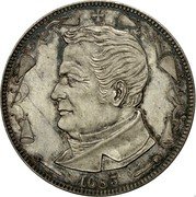 France 5 Francs (Satirical coinage. Adolphe Thiers) X# 48.1 1685 coin obverse