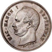 France 5 Francs (Satirical coinage. Mac-Mahon) X# 49 NAPOLEON F MAC-MAHON I SEPTENNAT coin obverse France 5 Francs (Satirical coinage. Mac-Mahon) X# 49 NAPOLEON F MAC-MAHON I SEPTENNAT coin obverse