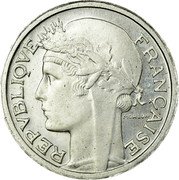 France 50 Centimes (Essai by Morlon) REPVBLIQVE FRANÇAISE MORLON coin obverse