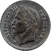 France 50 Centimes Essai 1861 E KM# AE24 BARRE NAPOLEON III EMPEREUR coin obverse France 50 Centimes Essai 1861 E KM# AE24 BARRE NAPOLEON III EMPEREUR coin obverse
