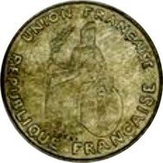 France 50 Centimes (Oceania Essai. Raised Design) KM# E2 UNION FRANÇAISE A RIVAUD ESSAI REPUBLIQUE FRANÇAISE coin obverse France 50 Centimes (Oceania Essai. Raised Design) KM# E2 UNION FRANÇAISE A RIVAUD ESSAI REPUBLIQUE FRANÇAISE coin obverse