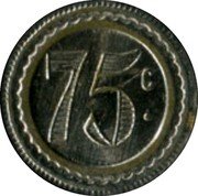 France 75 Centimes (Paris. Astor) 75 C. coin reverse France 75 Centimes (Paris. Astor) 75 C. coin reverse