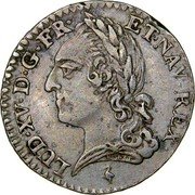 France 1/10 ECU (King Louis XV) LUD XV D G FR ET NAV REX coin obverse France 1/10 ECU (King Louis XV) LUD XV D G FR ET NAV REX coin obverse