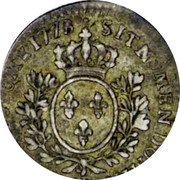 France 1/10 ECU King Louis XV. Pau 1773  SIT NOMEN DOMINI BENEDICTUM 1773 coin reverse France 1/10 ECU King Louis XV. Pau 1773  SIT NOMEN DOMINI BENEDICTUM 1773 coin reverse