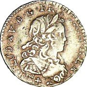 France 1/12 ECU (Louis XV) LUD XV D G FR ET NAV REX coin obverse France 1/12 ECU (Louis XV) LUD XV D G FR ET NAV REX coin obverse
