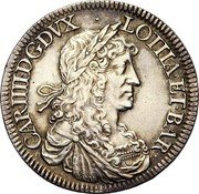 France 1/2 ECU (Charles IV) CAR IIII D G DVX LOTHA ET BAR coin obverse France 1/2 ECU (Charles IV) CAR IIII D G DVX LOTHA ET BAR coin obverse