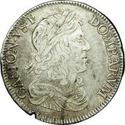 France 1/2 ECU (Gaston) GASTON.VS.P DOMBARVM coin obverse