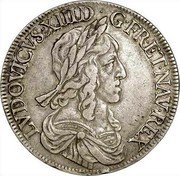 France 1/2 ECU (Louis XIII 2nd portrait) LVDOVICVS. XIII. D. G. FR. ET. NAV. REX coin obverse France 1/2 ECU (Louis XIII 2nd portrait) LVDOVICVS. XIII. D. G. FR. ET. NAV. REX coin obverse