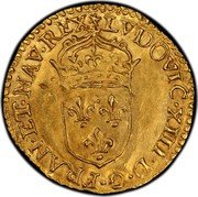 France 1/2 ECU (Louis XIII) LVDOVIC XIII D G FRAN ET NAV REX coin obverse France 1/2 ECU (Louis XIII) LVDOVIC XIII D G FRAN ET NAV REX coin obverse