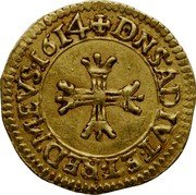 France 1/2 ECU Mary 1614  DNS ADIVT ET RED MEVS 1614 coin reverse France 1/2 ECU Mary 1614  DNS ADIVT ET RED MEVS 1614 coin reverse