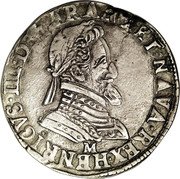 France 1/2 Franc (Henri IV) HENRICUS IIII D G FRAN ET NAVA REX I coin obverse France 1/2 Franc (Henri IV) HENRICUS IIII D G FRAN ET NAVA REX I coin obverse
