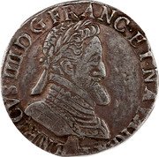 France 1/2 Franc (Henri IV. Toulouse. M) HENRICVS IIII D G FRANC ET NAVA REX M coin obverse France 1/2 Franc (Henri IV. Toulouse. M) HENRICVS IIII D G FRANC ET NAVA REX M coin obverse