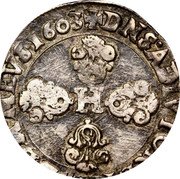 France 1/2 Franc (Henry II) DNS.ADIVTOR.ET.REDEM.MEVS.1603 H coin reverse