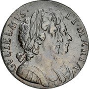 UK 1/2 Penny (Pattern) KM# PnN33 GVLIELMVS ET MARIA coin obverse