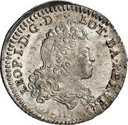 France 1/2 Teston (Leopold I. Jerusalem Cross) KM# 87 LEOP I D G D LOT BA REX IER coin obverse France 1/2 Teston (Leopold I. Jerusalem Cross) KM# 87 LEOP I D G D LOT BA REX IER coin obverse