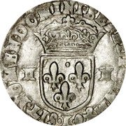 France 1/4 ECU (15 Sols) (Louis XIII) SIT. NOMEN. DOMINI. BENEDICTVM L coin reverse France 1/4 ECU (15 Sols) (Louis XIII) SIT. NOMEN. DOMINI. BENEDICTVM L coin reverse