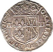 France 1/4 ECU (Henri IV Navarre) GRATIA.DEI.SVM.ID.Q.SVM. coin reverse France 1/4 ECU (Henri IV Navarre) GRATIA.DEI.SVM.ID.Q.SVM. coin reverse