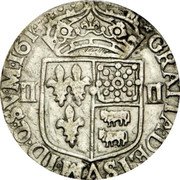 France 1/4 ECU (Louis XIII Bearn) GRATIA DEI SVM ID Q SVM 1614 II II coin reverse