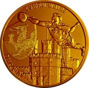 France 1/4 Euro Rugby World Cup 2023. Wales 2023  CYMRU WALES PAYS DE GALLES coin reverse France 1/4 Euro Rugby World Cup 2023. Wales 2023  CYMRU WALES PAYS DE GALLES coin reverse