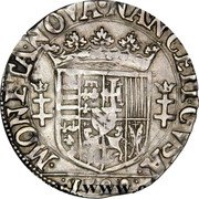 France 1/4 Teston (Charles III Old Bust and Flat Collar) MONETA.NOVA.NANCEII.CVSA coin reverse