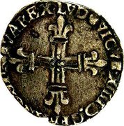 France 1/8 ECU (Navarre. Louis XIV) LVDOVICVS.XIIII.D.G FR NAVA.REX coin obverse