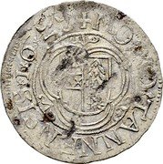 France 1 Batzen (City of Thann) KM# 7 MO NO TANNENSIS 1623 coin obverse France 1 Batzen (City of Thann) KM# 7 MO NO TANNENSIS 1623 coin obverse