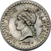 France 1 Centime Liberty Piedfort 1848 UN CENTIME 1848 A coin obverse